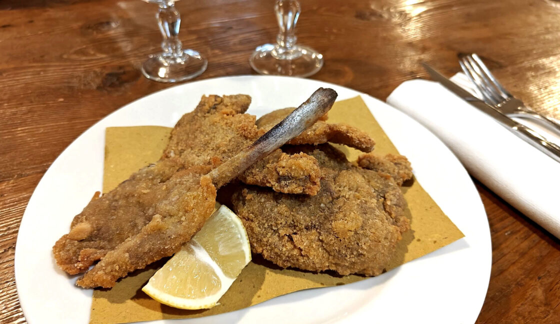 Agnello impanato e fritto